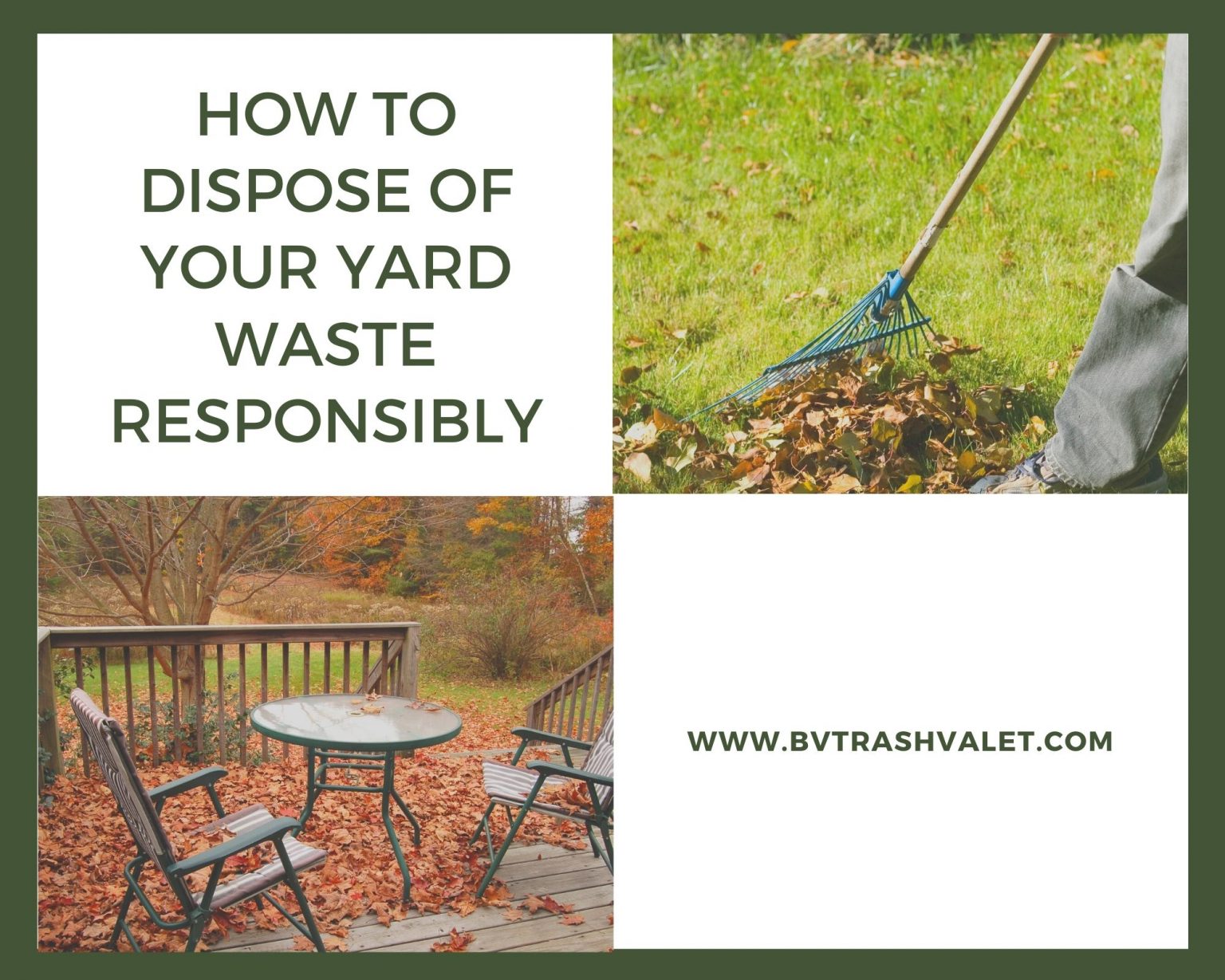 How To Dispose Of Your Yard Waste Responsibly BV Trash Valet & Recycling