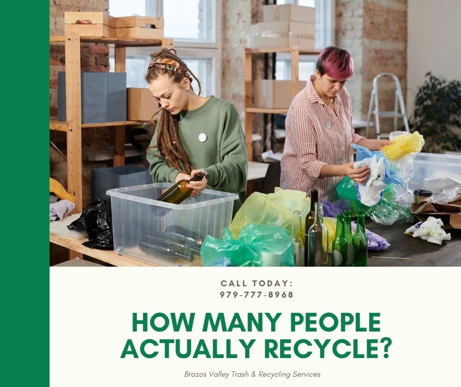 How many people actually recycle