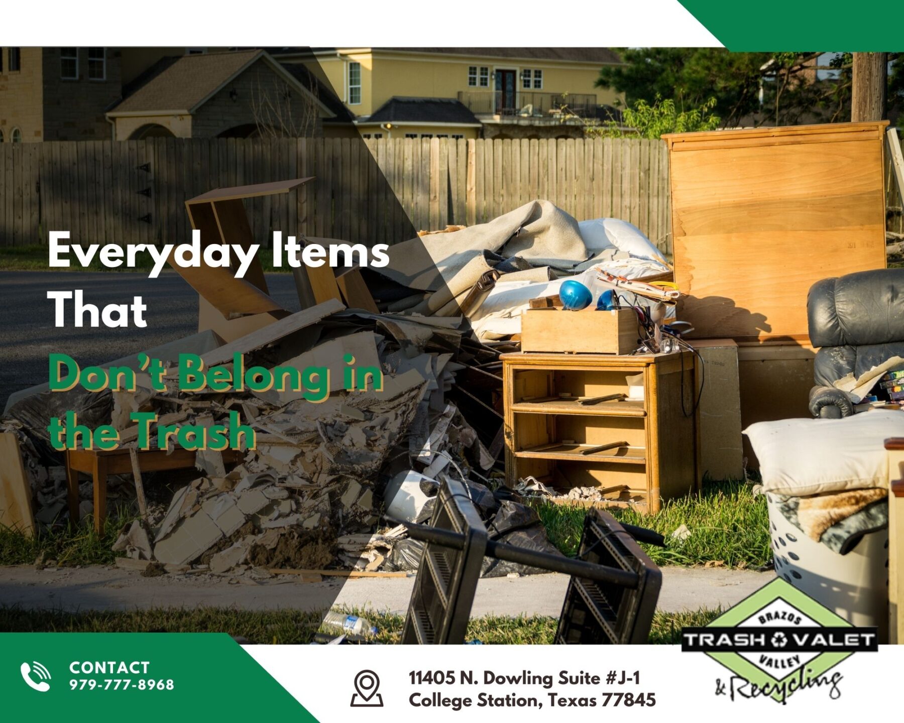 Everyday Items That Don’t Belong in the Trash