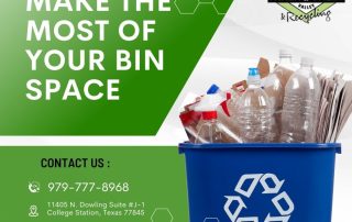 how to maximize your recycling bin space