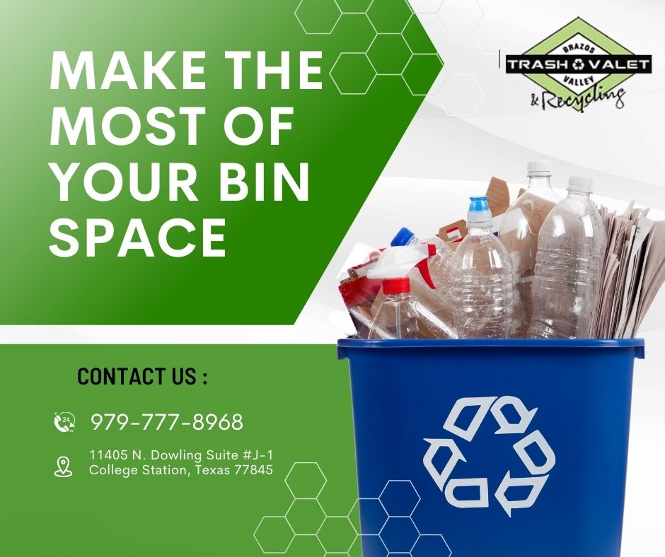 how to maximize your recycling bin space